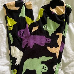 Lularoe size Tween leggings black w ghosts New no tag